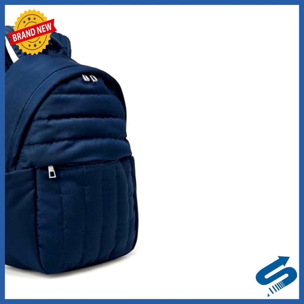 Small Quilted Backpack Lightweight Adjustable Str… - image 2